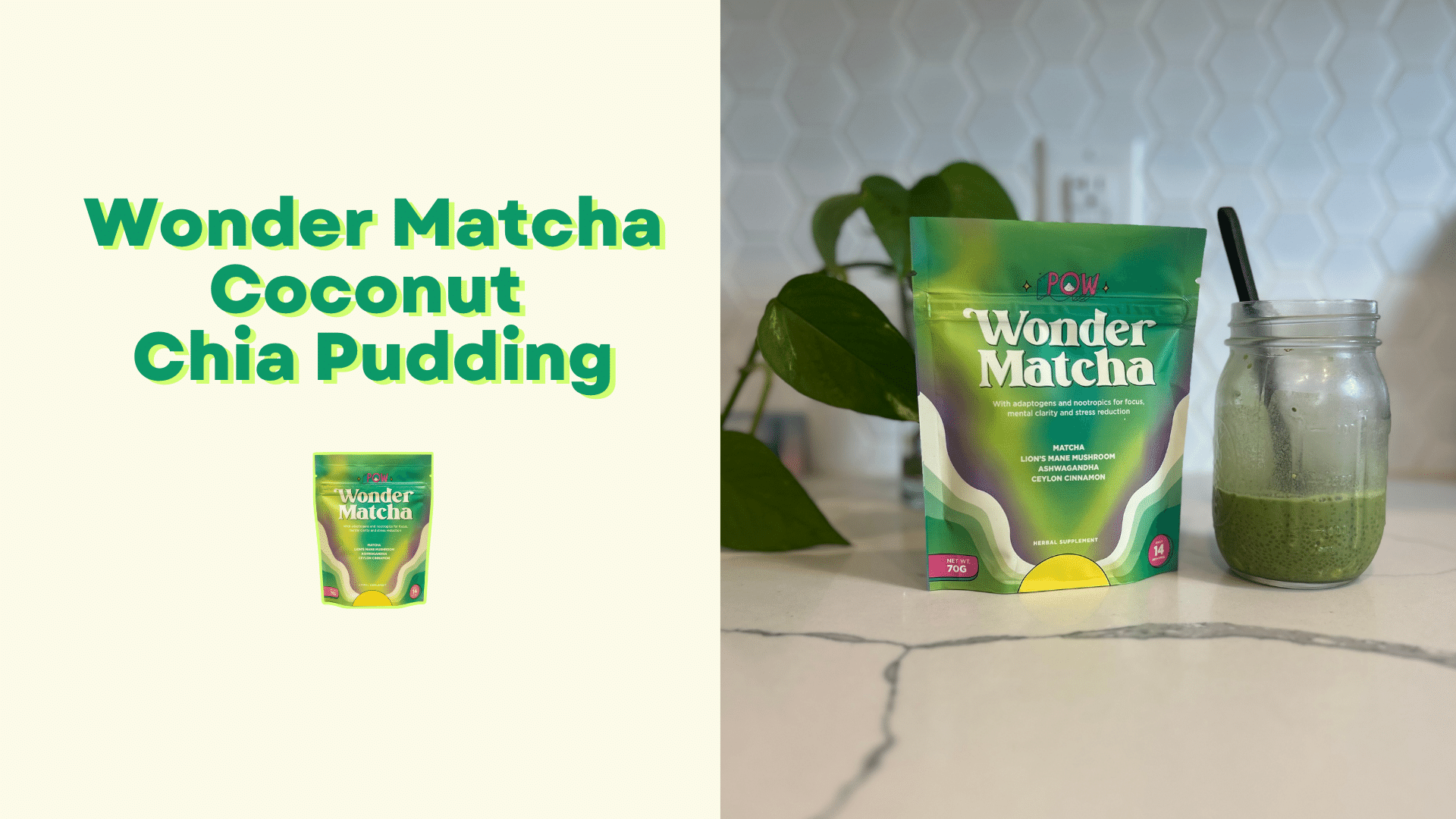 Matcha Coconut Chia Pudding Recipe