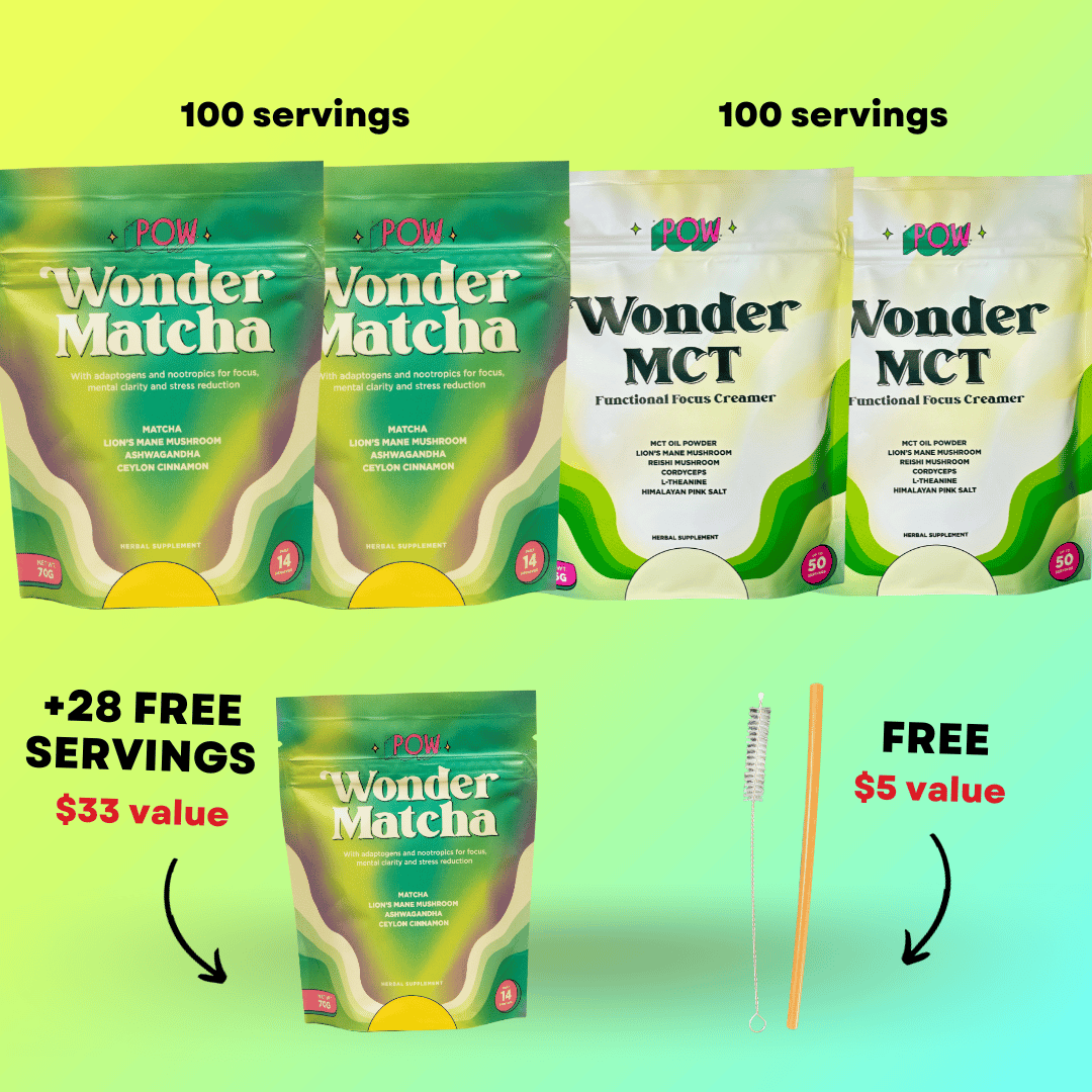 100 Servings Wonder Matcha + 100 Wonder MCT + FREE Gifts (BF Exclusive!)