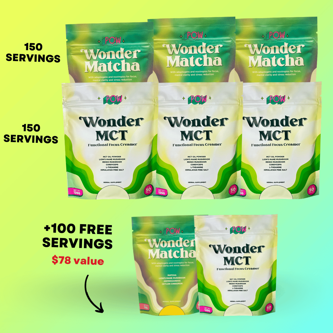150 Servings Wonder Matcha + 150 Wonder MCT + FREE Gifts (BF Exclusive!)