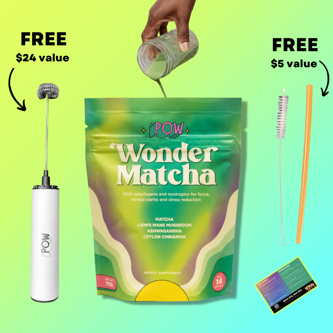 Wonder Matcha Starter Pack + Free Wonder Whisk + Free Bamboo Straw